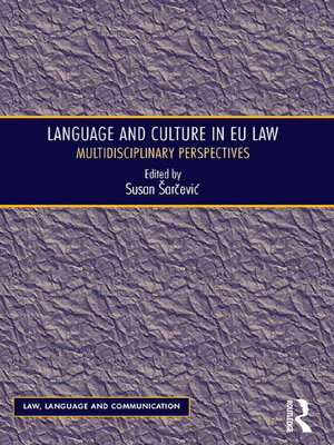 cover image of Language and Culture in EU Law